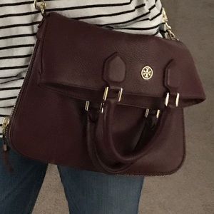Tory Burch burgundy crossbody